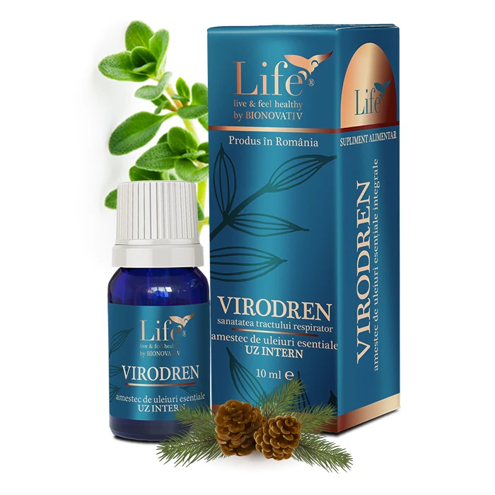 VIRODREN - combinație de uleiuri esențiale integrale - 10 ml