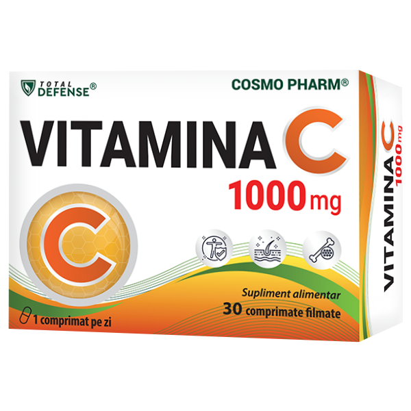 Vitamina C 1000 mg - imunitate, energie și protecție antioxidantă