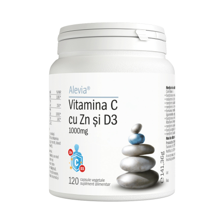 Suplimente - Vitamina C cu Zn și D3 1000mg 120 capsule vegetale