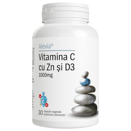 Suplimente - Vitamina C cu Zn și D3 1000mg 30 capsule vegetale
