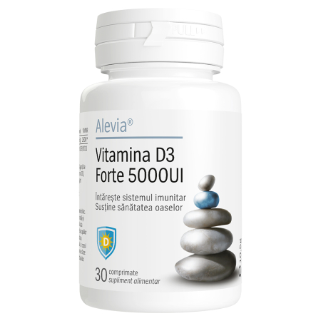 Suplimente - Vitamina D3 Forte 5000UI 30 comprimate