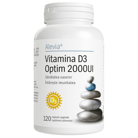 Suplimente - Vitamina D3 Optim 2000UI 120 capsule vegetale