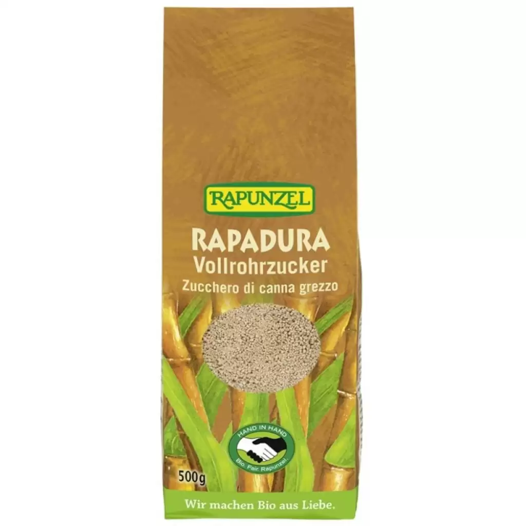 Alimente - Zahar Rapadura din trestie integral, eco 500g