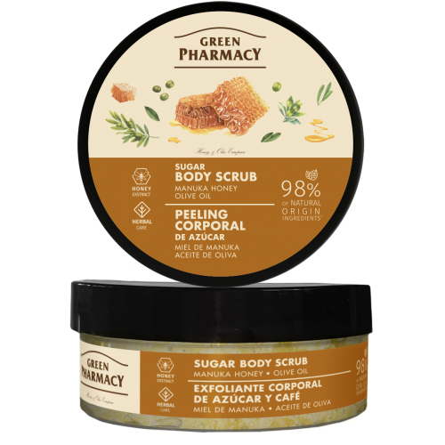 SCRUB CORPORAL CU ZAHĂR, MIERE DE MANUKA ȘI ULEI DE MĂSLINE [1]