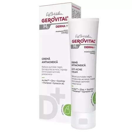 COSMETICE DERMATOLOGICE - CREMĂ ANTIACNEICĂ CU ZINC