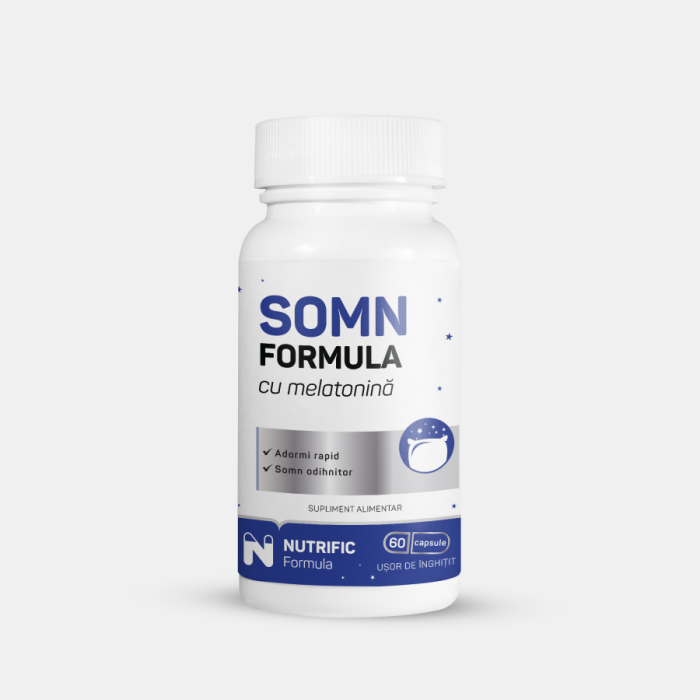 Somn Formula cu melatonina, 60 capsule, Nutrific [1]