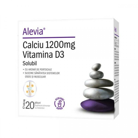 Produse Naturiste - Calciu 1200mg Vitamina D3 20 plicuri
