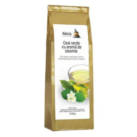 Ceaiuri - CEAI VERDE CU AROMA DE IASOMIE, 35 g Alevia