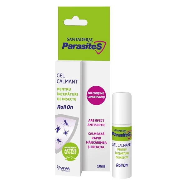Sanatate&Wellness - Gel calmant intepaturi de insecte Roll On Parasites, 10ml