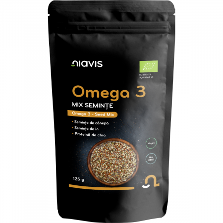 Seminte - Omega 3 - Mix Seminte Ecologice/BIO 125g