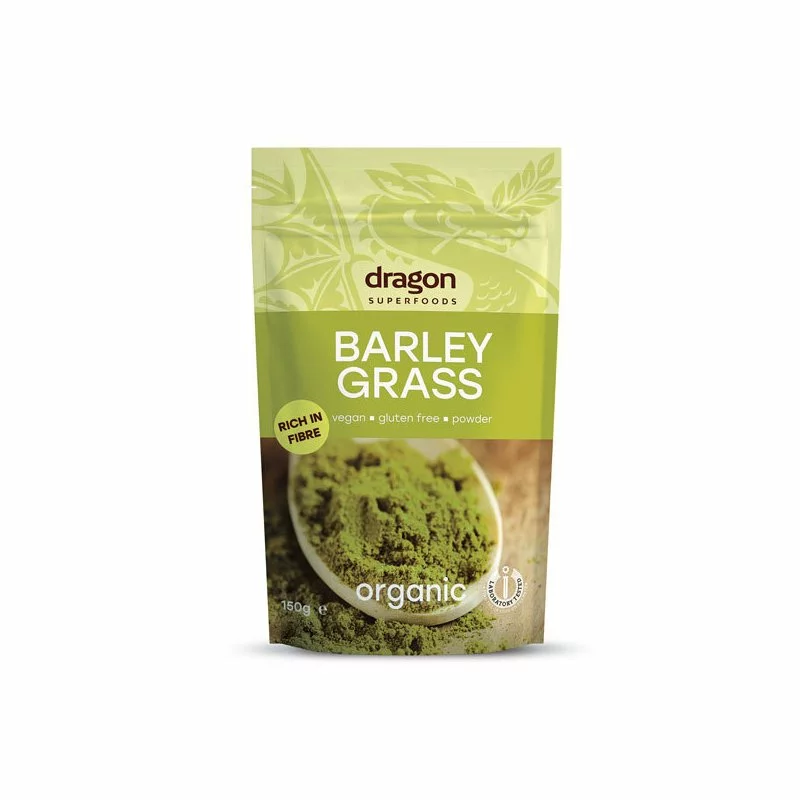 Alimente bio - PULBERE DE ORZ VERDE RAW BIO 150G
