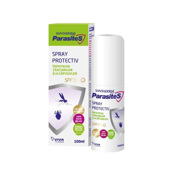 Sanatate&Wellness - SANTADERM PARASITES SPRAY PROTECTIV TANTARI SI CAPUSE 100ML