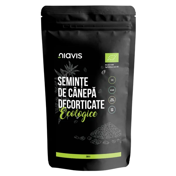 Produse Naturiste - Seminte de Canepa Decorticate Ecologice/BIO 200g