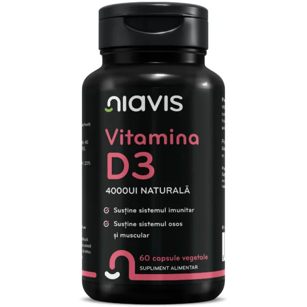 Produse Naturiste - Vitamina D3 4000ui Naturala 60cps vegetale