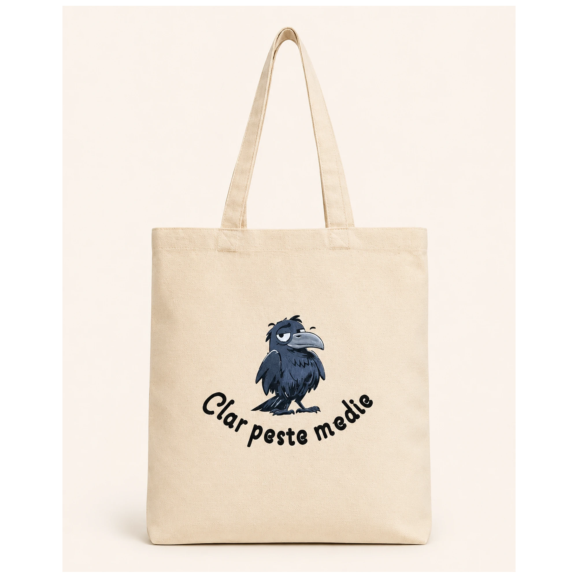 Broderie: Plase și sacoșe - Plasa textila „Clar peste medie” (Tote Bag)