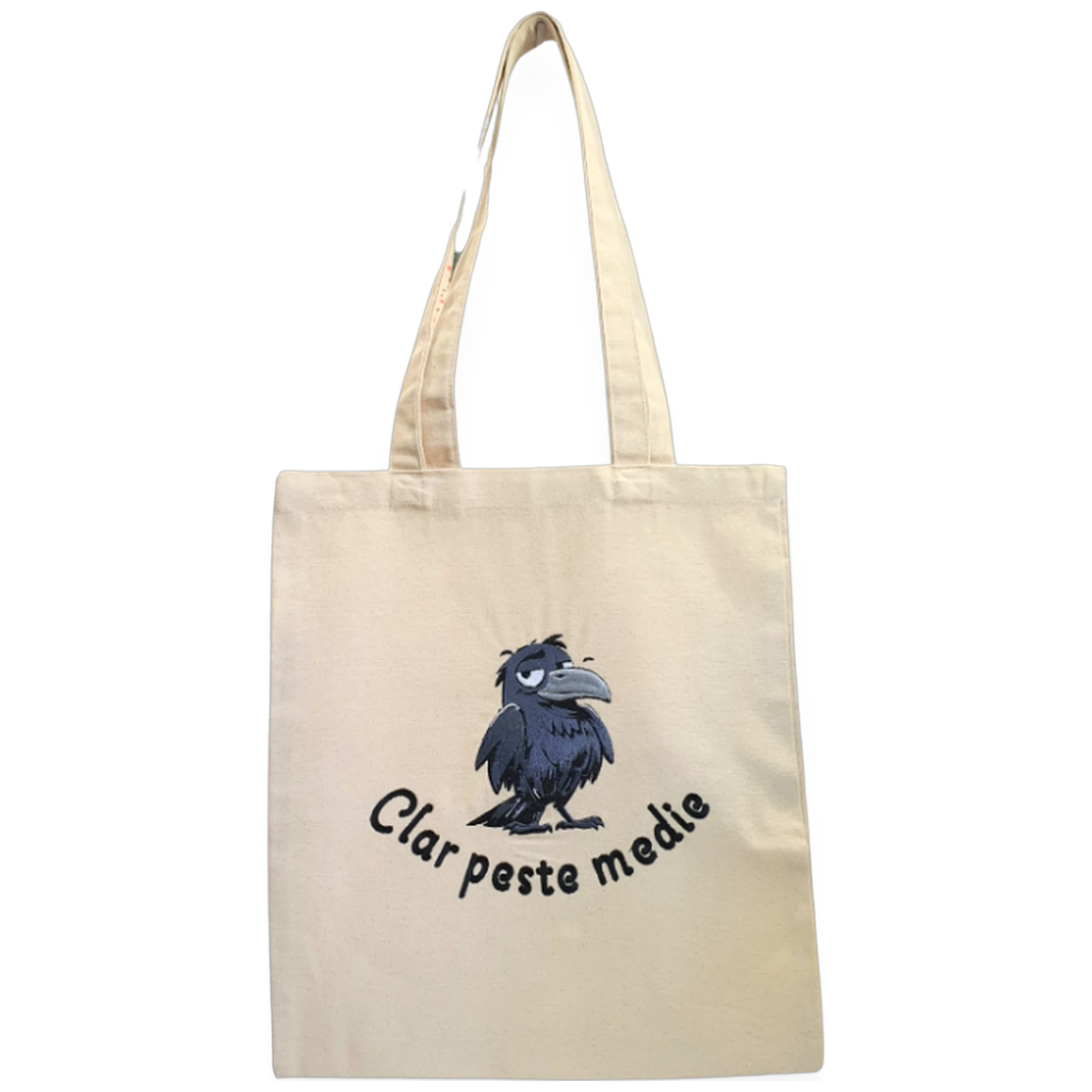 Broderie: Plase și sacoșe - Plasa textila „Clar peste medie” (Tote Bag)