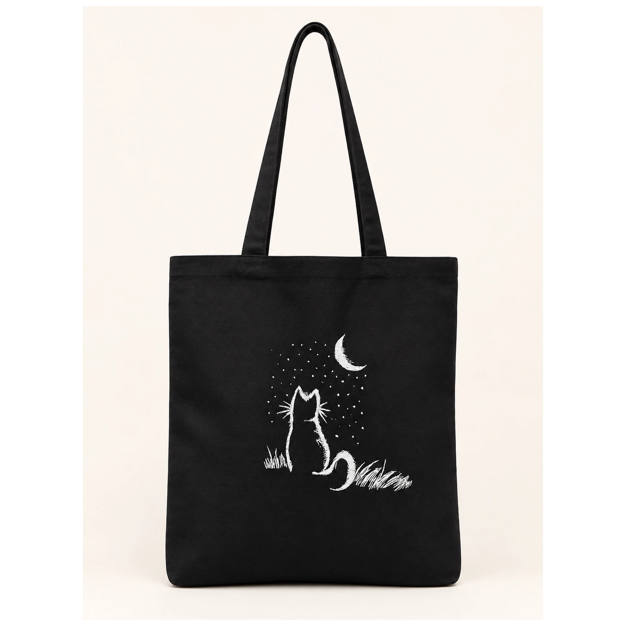 Broderie: Plase și sacoșe - plasa-textila-moon-cat-bippidi-design