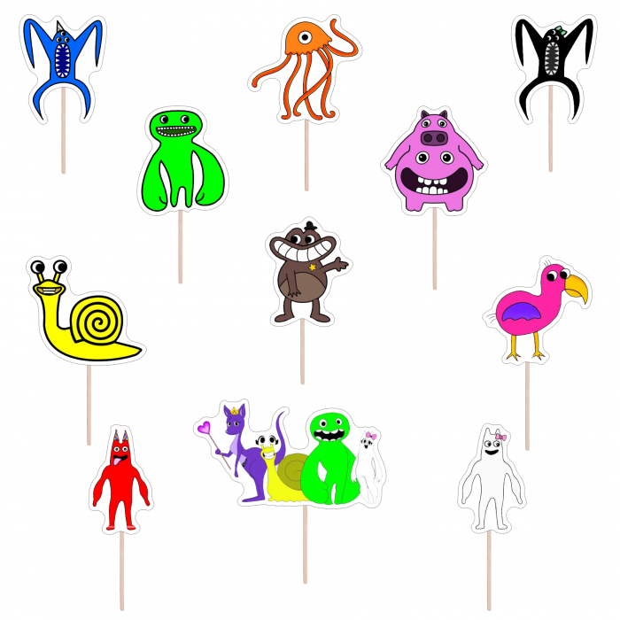 Set figurine tort/briose BanBan Garden [1]