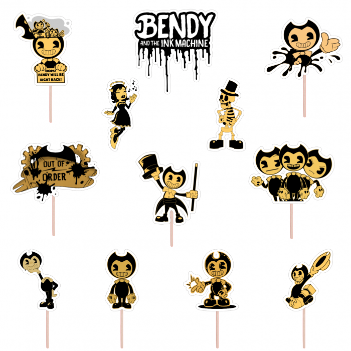 Set figurine tort/briose Bendy [1]