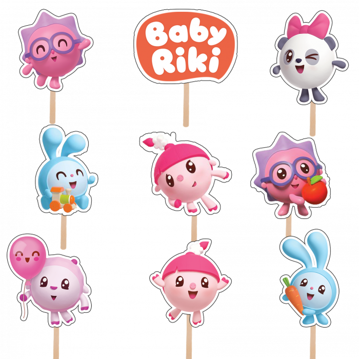 Set figurine tort/brioșe Baby Riki [1]