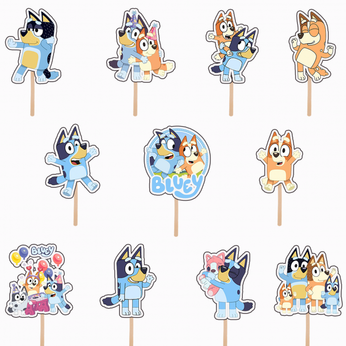 Set figurine tort/brioșe Bluey & Bingo [1]