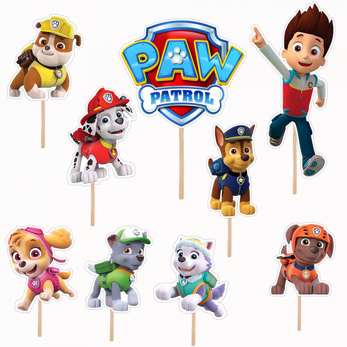 Set figurine tort/brioșe Paw Patrol [1]