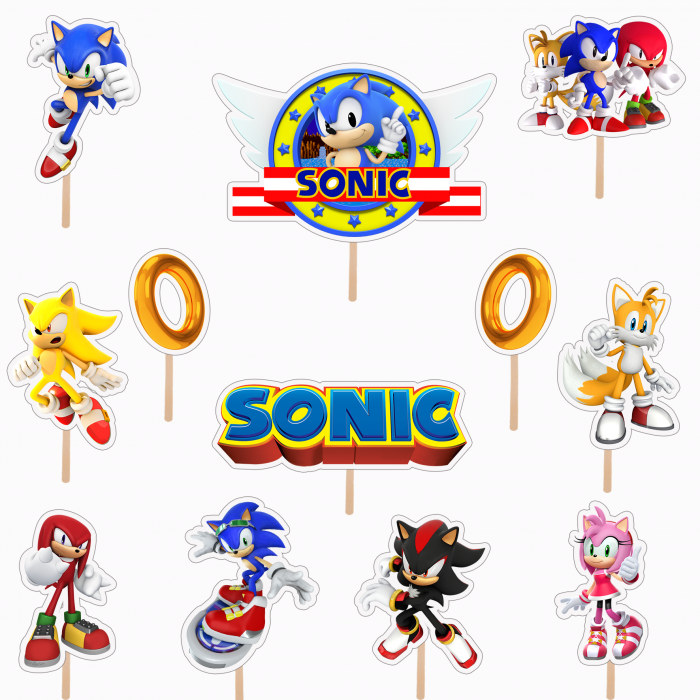 Set figurine tort/brioșe SONIC [1]
