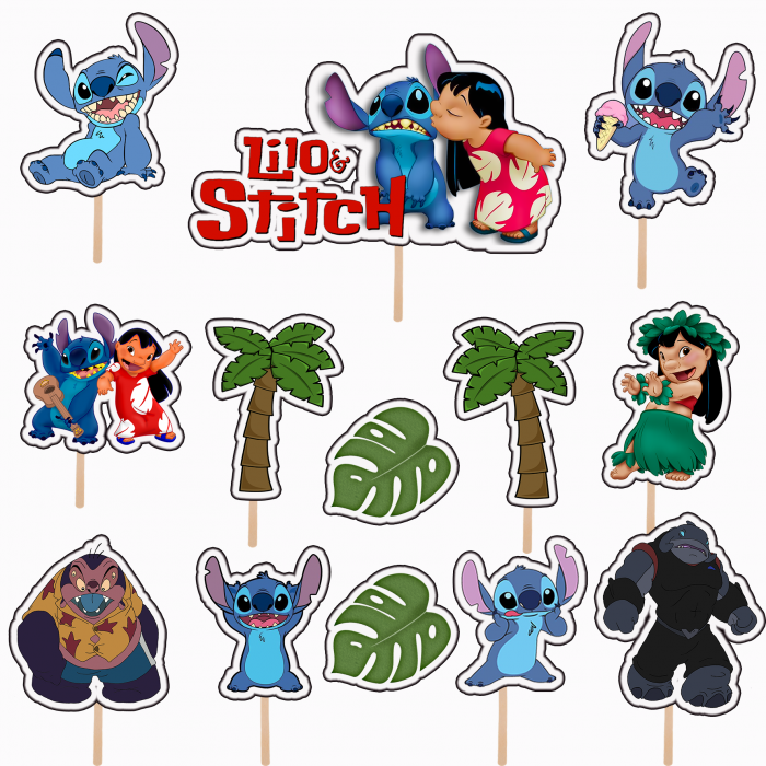 Set figurine tort/brioșe Lilo & Stitch [1]
