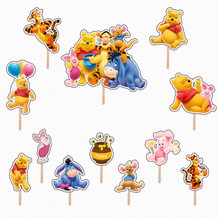 Seturi Toppere Tort - Set figurine tort/brioșe Winnie the Pooh