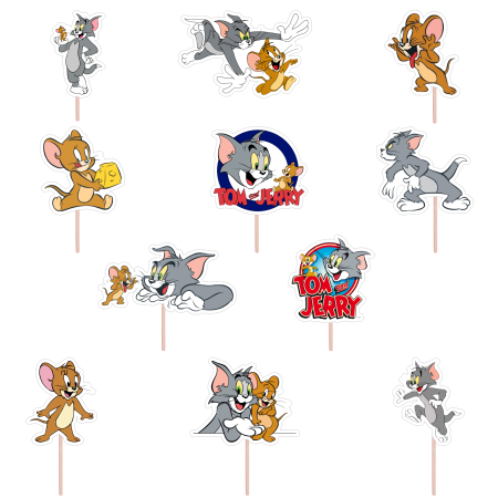 Seturi Toppere Tort - Set figurine tort/briose Tom & Jerry