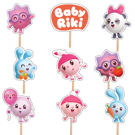 Seturi Toppere Tort - Set figurine tort/brioșe Baby Riki
