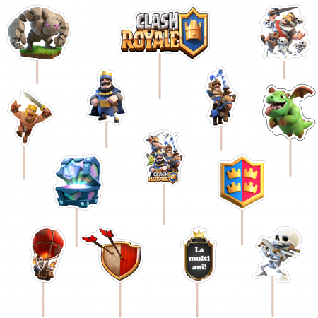 Seturi Toppere Tort - Set figurine tort/briose Clash Royale