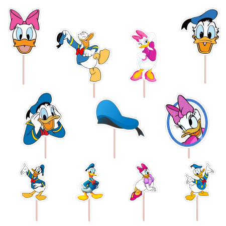 Seturi Toppere Tort - Set figurine tort/briose Donald Duck