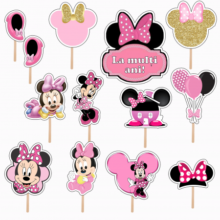 Seturi Toppere Tort - Set figurine tort/brioșe Minnie Mouse