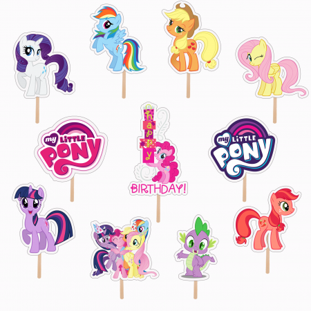 Seturi Toppere Tort - Set figurine tort/brioșe My Little Pony