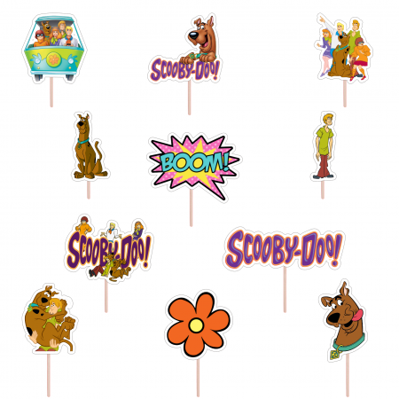 Seturi Toppere Tort - Set figurine tort/briose Scooby Doo