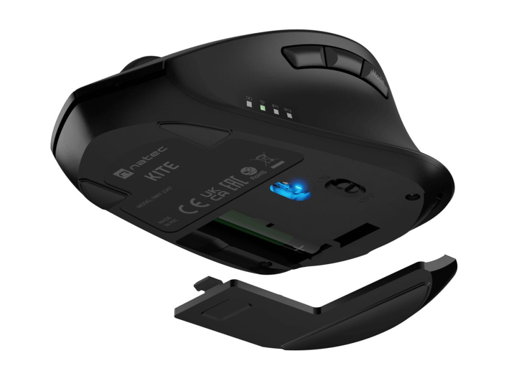 NATEC Kite – Mouse Wireless 4000 DPI, Silent, Tilt Wheel, Black [3]