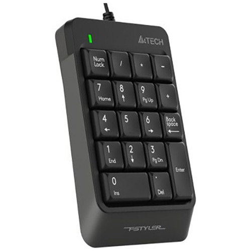 A4TECH Fstyler FK‑13‑GR – Tastatură numerică 18 taste, USB, cablu retractabil [2]