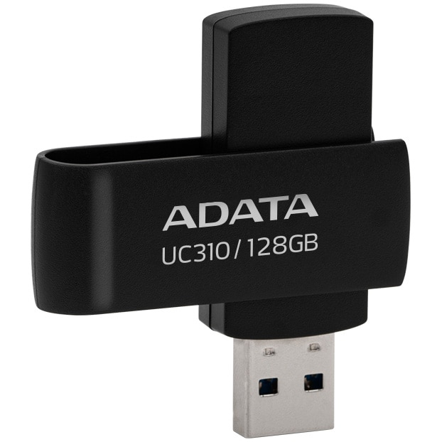 ADATA UC310 128GB – USB 3.2 Gen1, protecție slide laterală, negru [2]