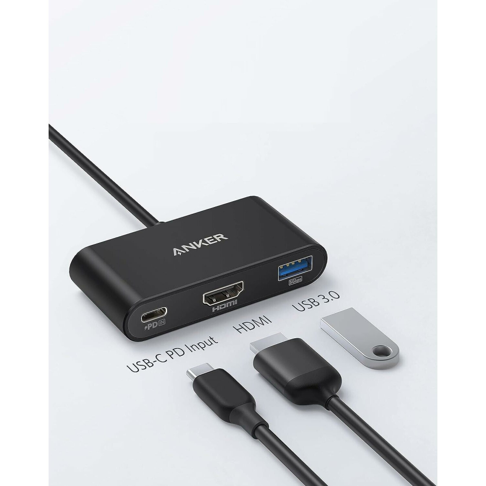 Anker Docking Station 3‑in‑1 – HDMI 4K, USB 3.2 Gen1, PD 100W – A8339HA1 [3]