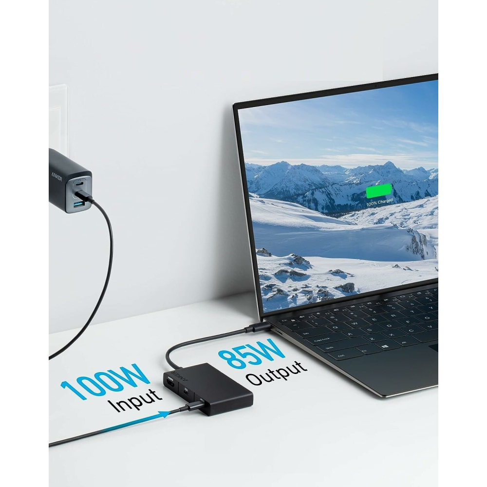 Anker Docking Station 5‑in‑1 – HDMI 4K, USB 3.2 Gen1, PD 100W – A8356G11 [3]