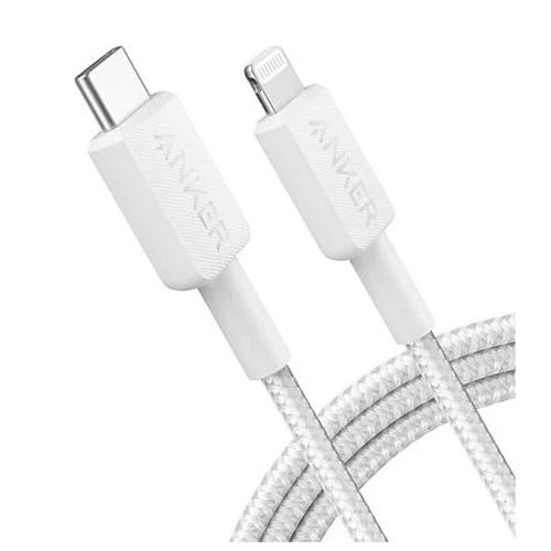 Anker USB‑C la Lightning, 0.9m, braided, alb – A81B5G21 [2]
