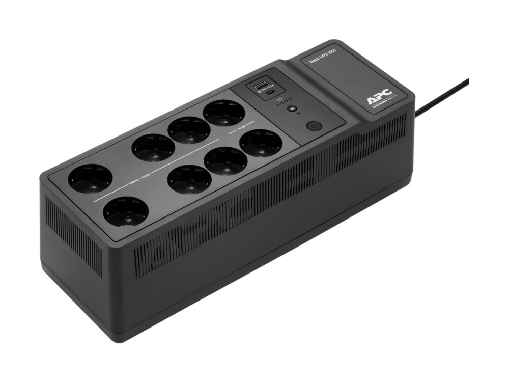 APC Back‑UPS BE850G2‑GR – UPS 850VA/520W, 8 prize, USB‑C, AVR [3]