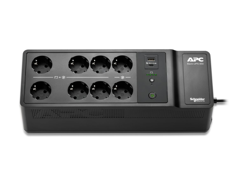 APC Back‑UPS BE850G2‑GR – UPS 850VA/520W, 8 prize, USB‑C, AVR [2]