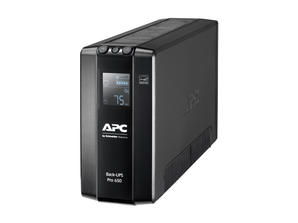 APC Back‑UPS Pro BR650MI – UPS 650VA/390W, AVR, LCD, 6×IEC [3]