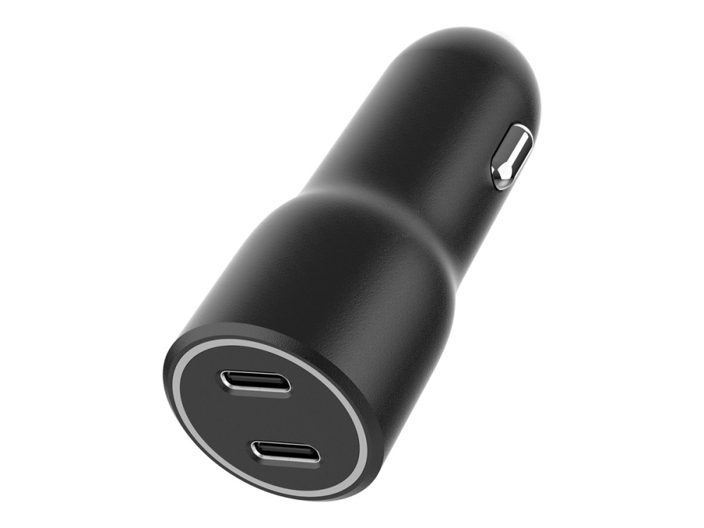 Gembird 2-Port USB Car Charger USB-C 40W Black [2]