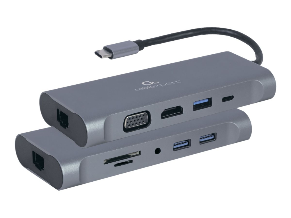 Gembird A-CM-COMBO7-01, Adaptor USB-C 7‑în‑1, HDMI, VGA, PD 100W [4]