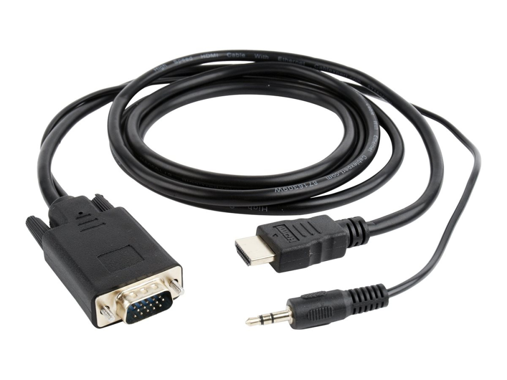 Gembird A‑HDMI‑VGA‑03‑10 – Adaptor HDMI → VGA + audio, 3 m [2]