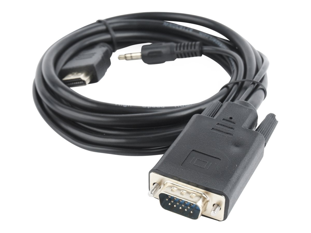 Gembird A‑HDMI‑VGA‑03‑10 – Adaptor HDMI → VGA + audio, 3 m [3]