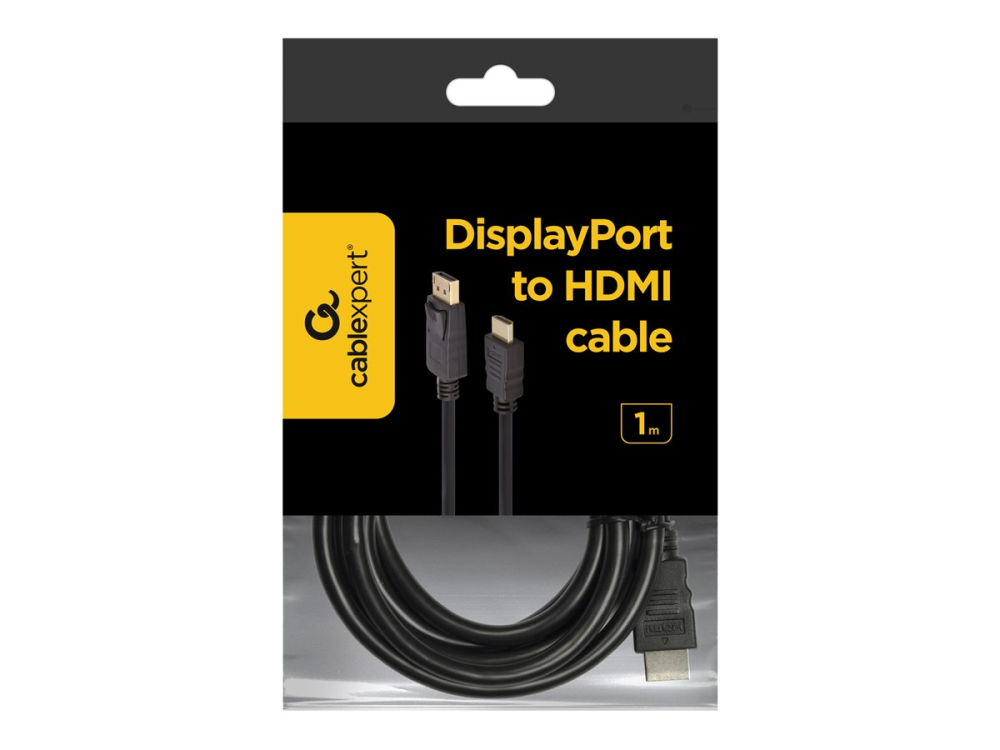 Gembird CC‑DP‑HDMI‑1M – Cablu DisplayPort → HDMI, 1m, AWG 28 [3]